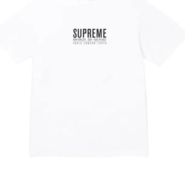 White XL Paris Black and S TEE M L 0801